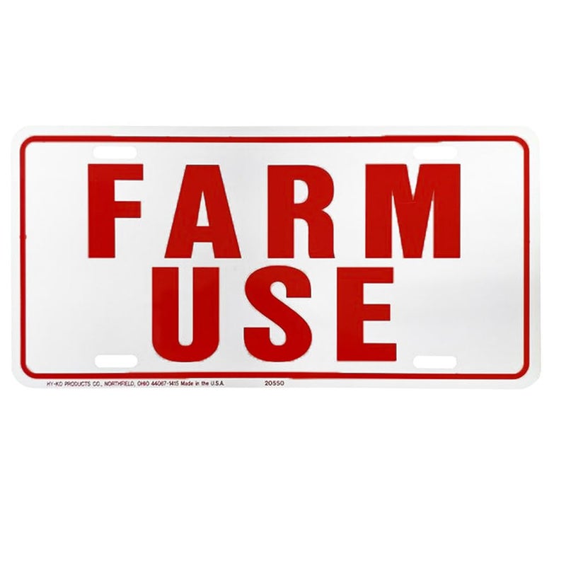 Hy-Ko Products 361951 Farm Use Id Tag White/Red, 6(h) x 12(w) -Inches, red/White - Image 1